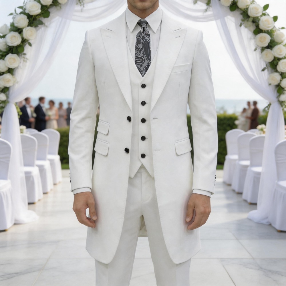 Men Grooming Outfit - Slim Fit 3 Pieces Formal Men