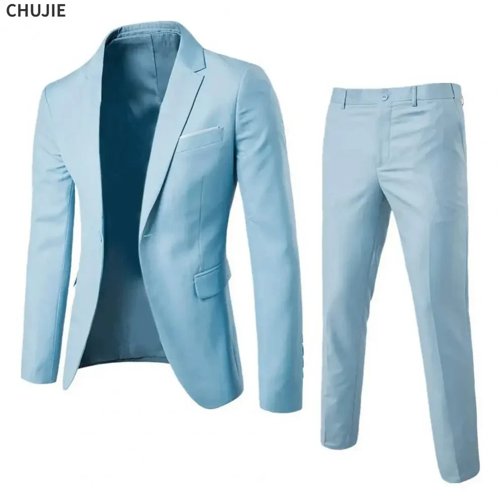 Men Grooming Outfit - Men Suits For Business Wedding Blazers