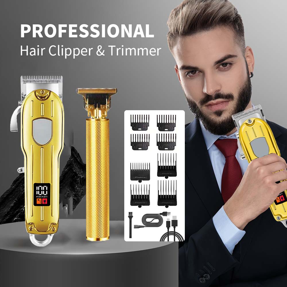 Men'S Grooming Haircut - 2 in 1 Electric Hair Clipper