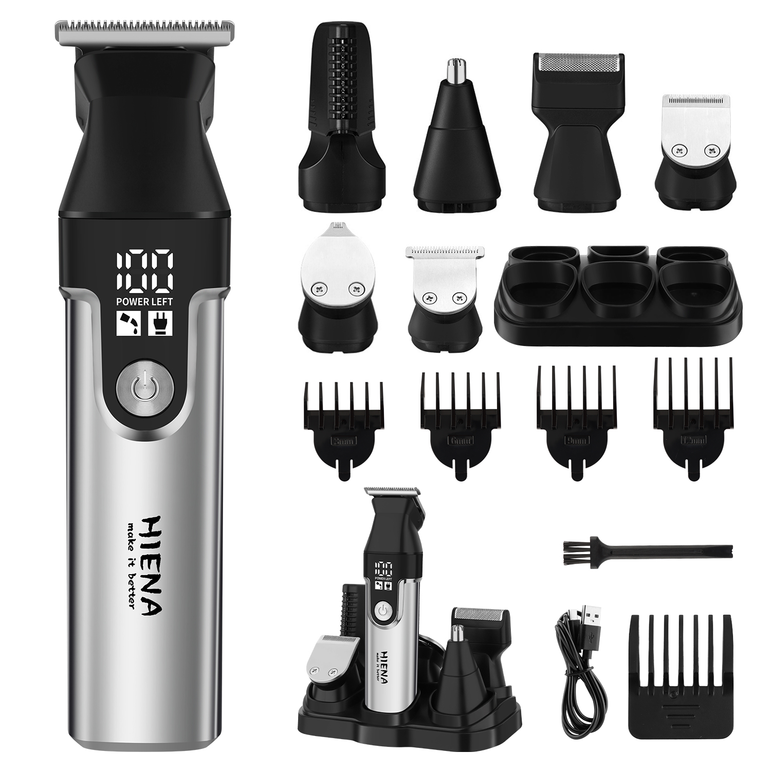 Men'S Grooming Haircut - HIENA Professional Multifunctional Hair Clipper Set,