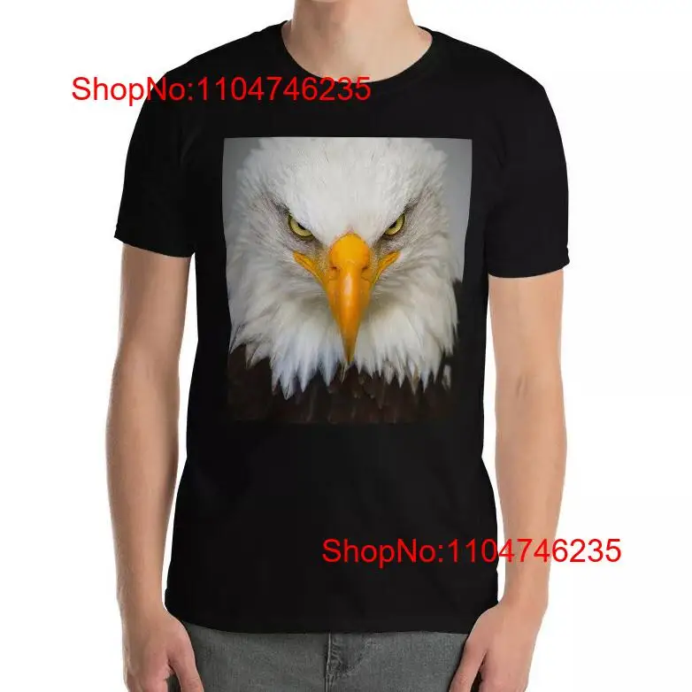 Face Wash Mens - BALD EAGLE T Shirt Face Portrait