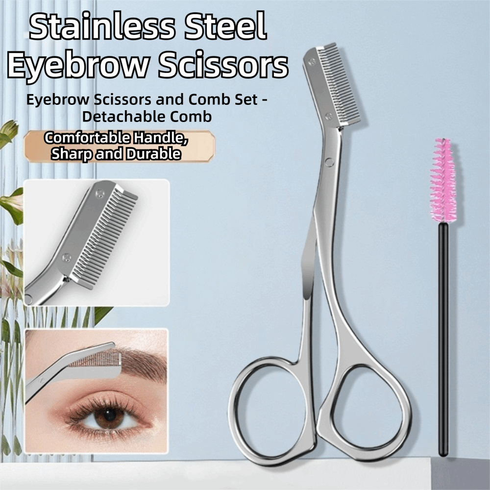 Stainless Steel Eyebrow Scisso - Men'S Grooming Makeup reseña y precio
