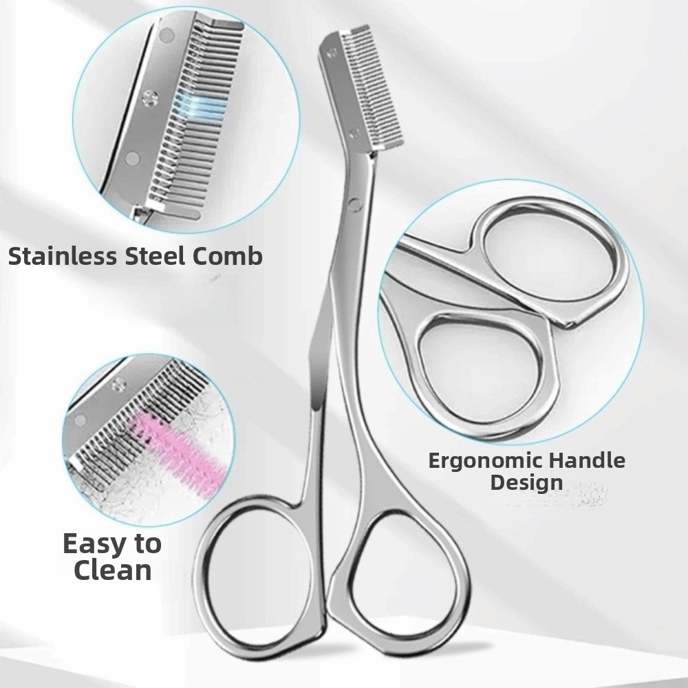 Stainless Steel Eyebrow Scisso - Men'S Grooming Makeup reseña y precio