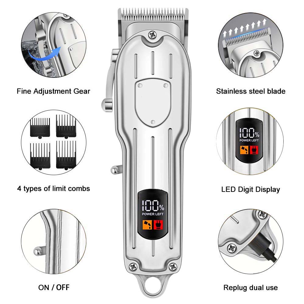 Professional Hair Clippers for - Men'S Grooming Haircut reseña y precio