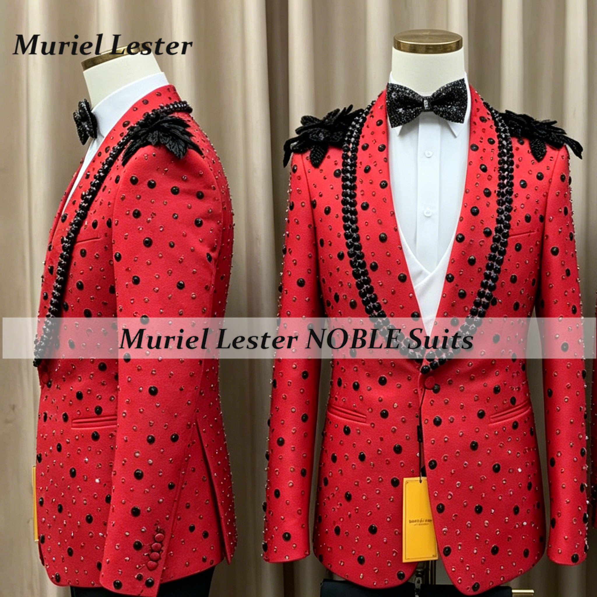 Luxury Rhinestone Beaded Suits - Men Grooming Outfit reseña y precio