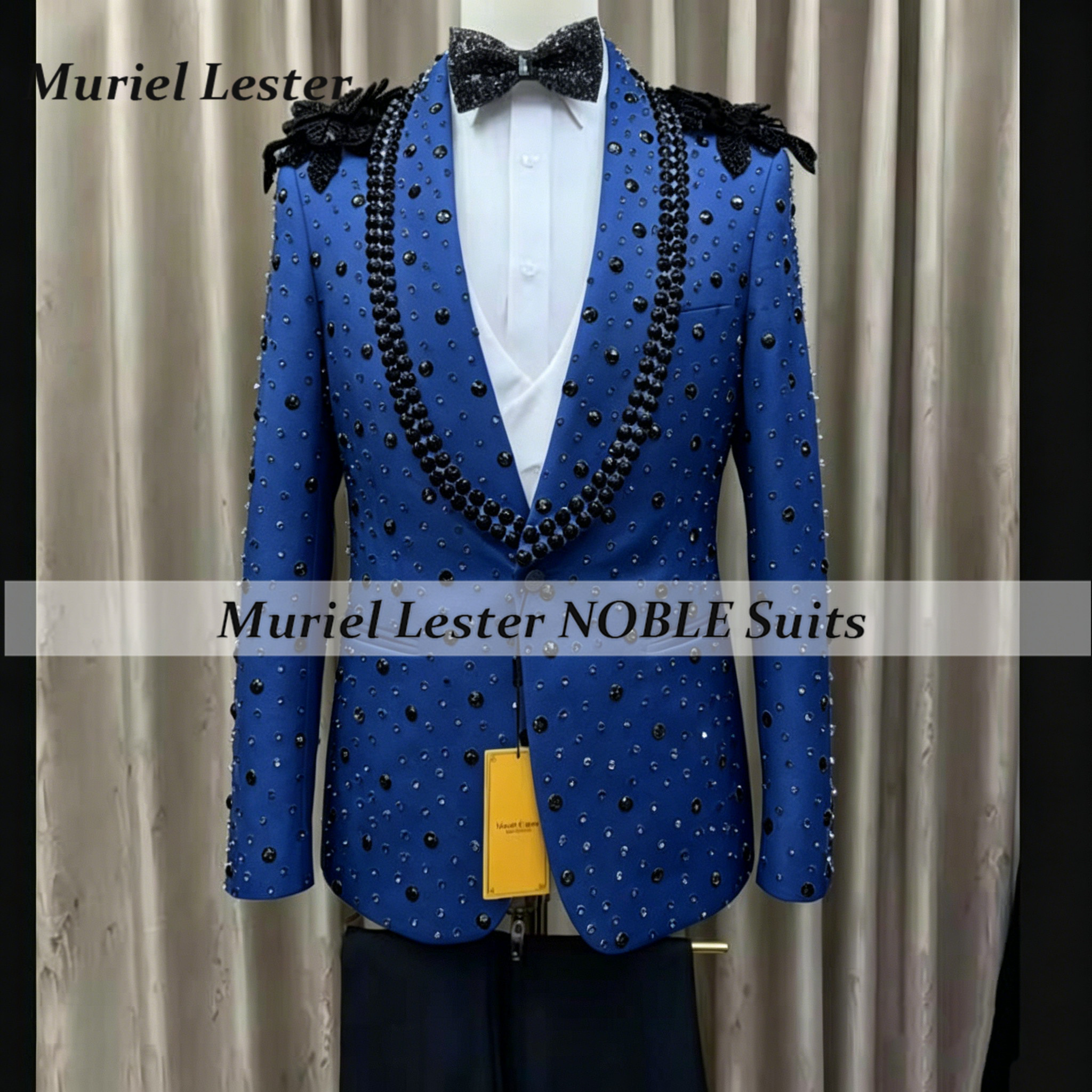 Luxury Rhinestone Beaded Suits - Men Grooming Outfit reseña y precio