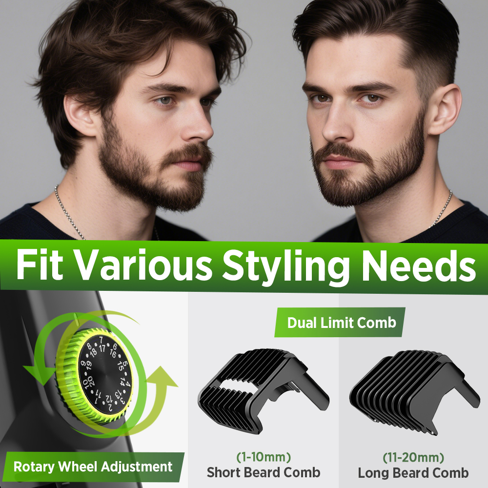 Vacuum Beard Trimme Men's Bear - Men'S Grooming Haircut reseña y precio