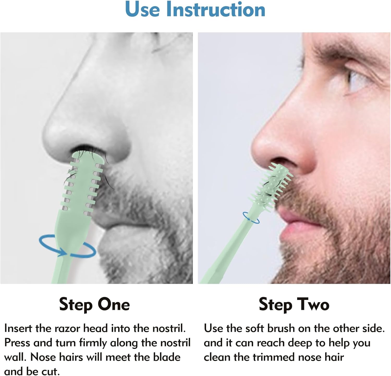 5/20/50Pcs 2-in-1 Nasal Cutter - Men'S Face Grooming reseña y precio