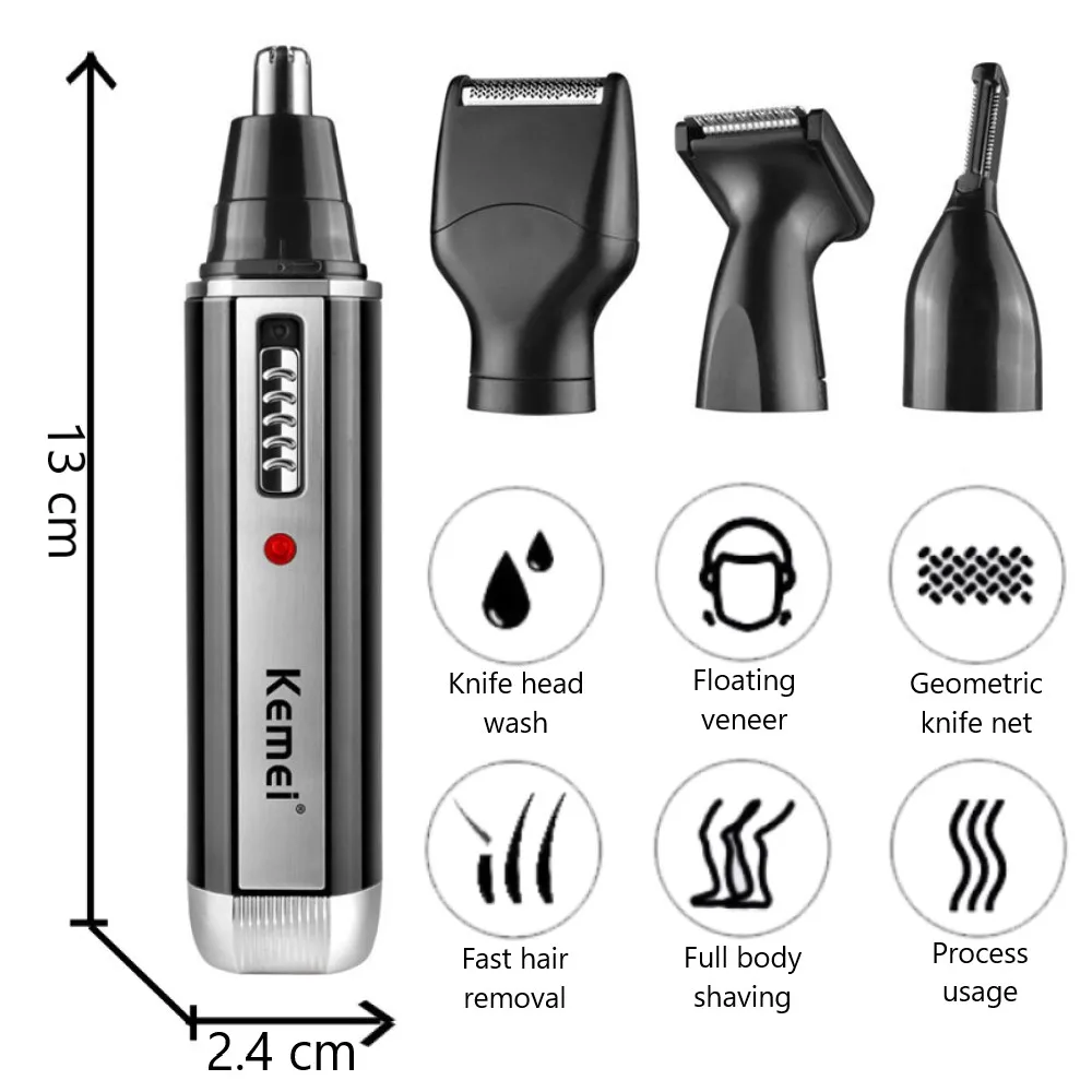 Kemei 4 in 1 trimmer for men E - Men'S Grooming Haircut reseña y precio