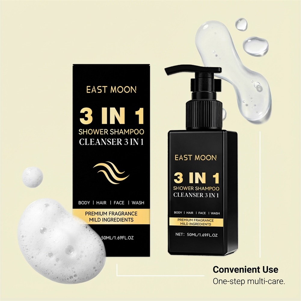 50ml 3 In 1 Shampoo Face Clean - Face Wash Mens reseña y precio