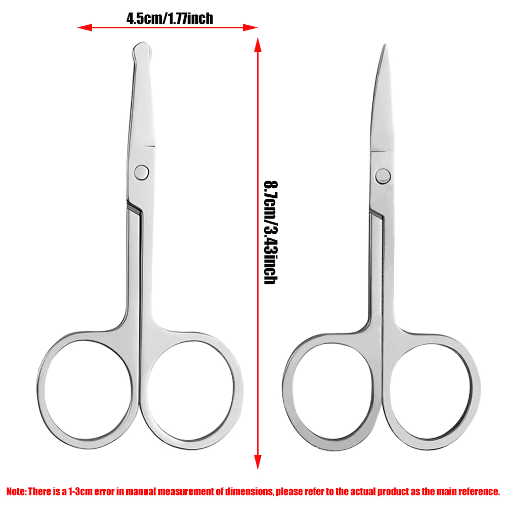 2/3PCS Eyebrow Scissors Stainl - Men'S Grooming Makeup reseña y precio
