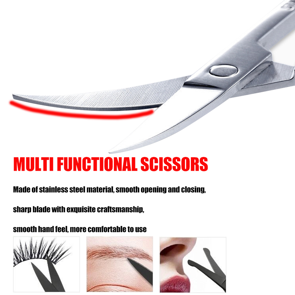 2/3PCS Eyebrow Scissors Stainl - Men'S Grooming Makeup reseña y precio