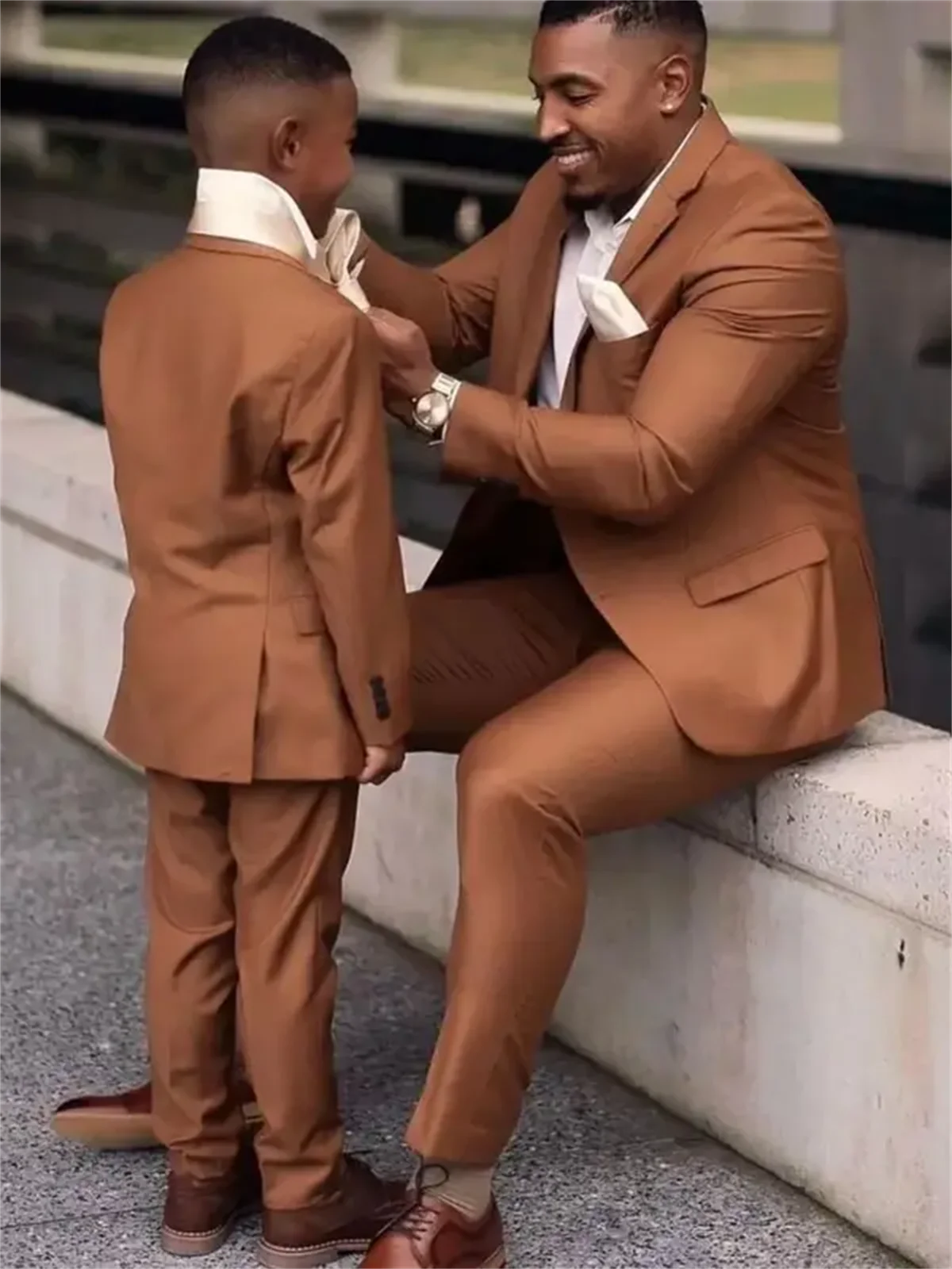 2 Pieces Dark Brown Men Suits  - Men Grooming Outfit reseña y precio