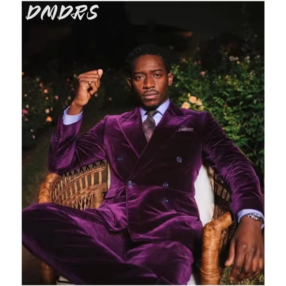 Classic Velvet Double Breasted - Men Grooming Outfit reseña y precio