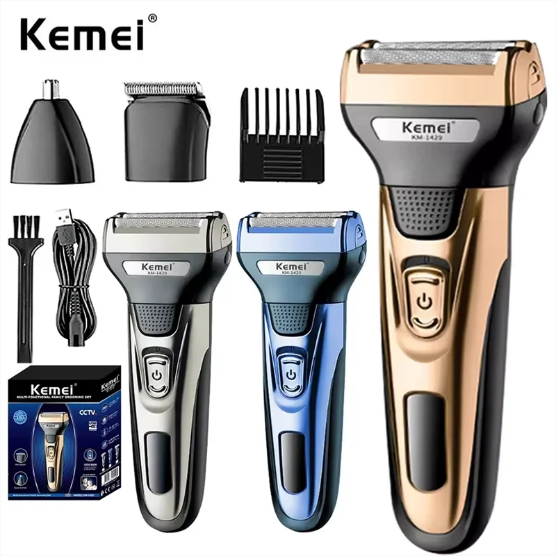 Kemei 3 In 1 Powerful Electric - Men'S Face Grooming reseña y precio