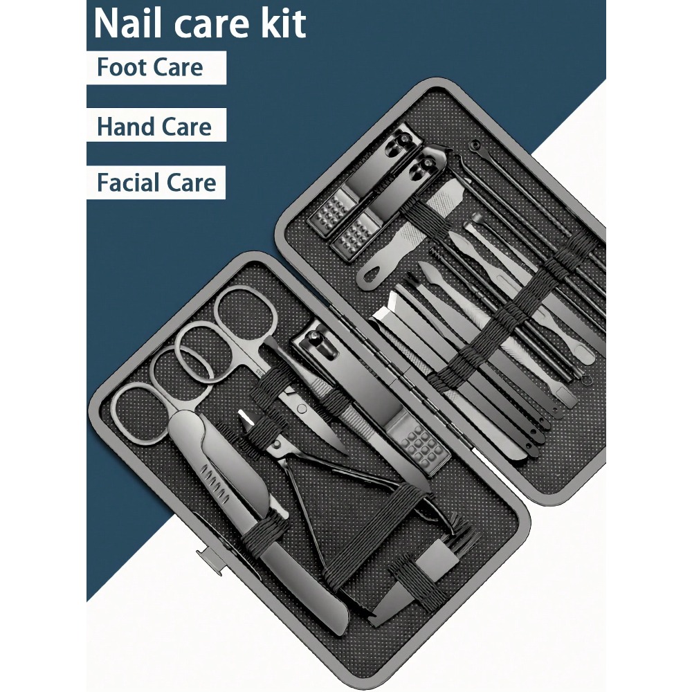 Manicure Set, Stainless Steel  - Men Grooming Home reseña y precio
