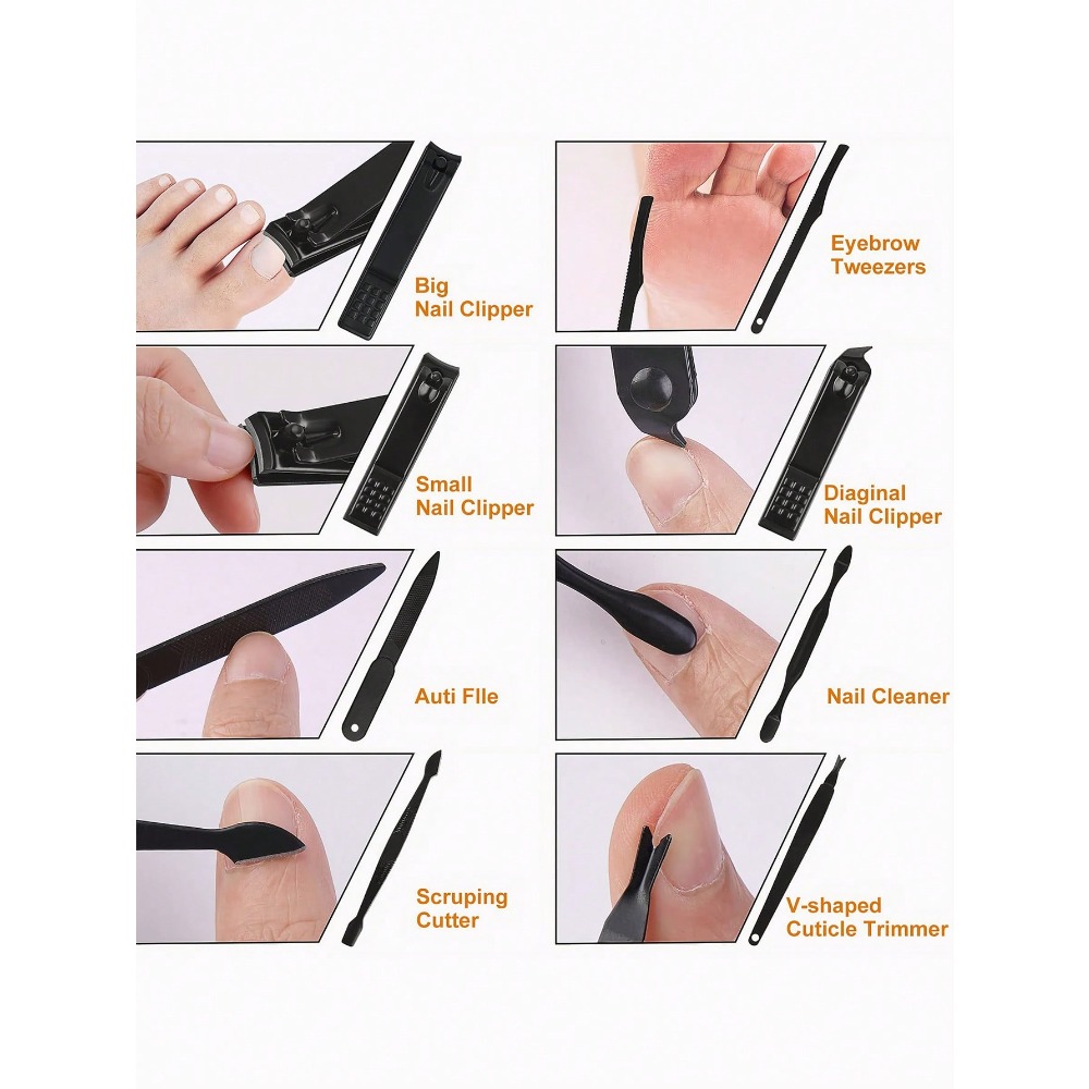 Manicure Set, Stainless Steel  - Men Grooming Home reseña y precio