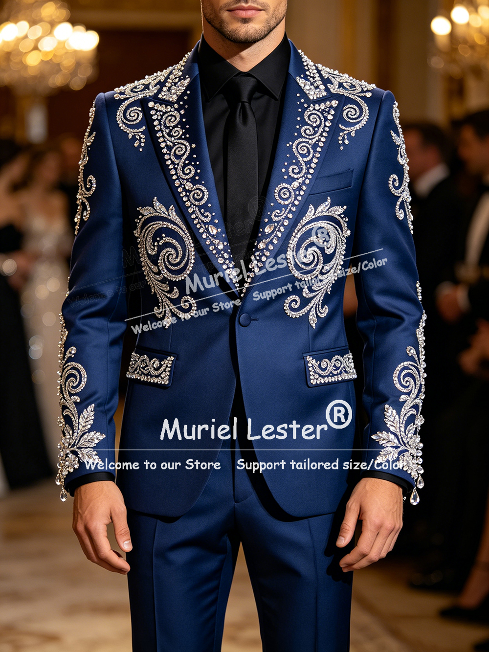 Glitter Jewelry Beading Suit M - Men Grooming Outfit reseña y precio