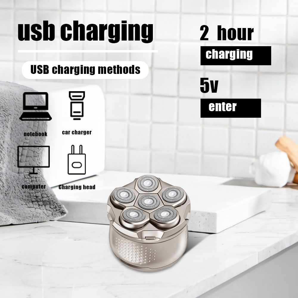 6 Heads Electric Shaver for Me - Men Grooming Home reseña y precio