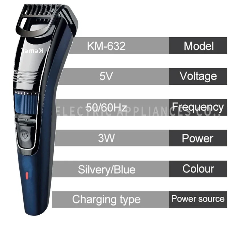 Kemei 632 0.5-10mm Adjustable  - Men'S Face Grooming reseña y precio
