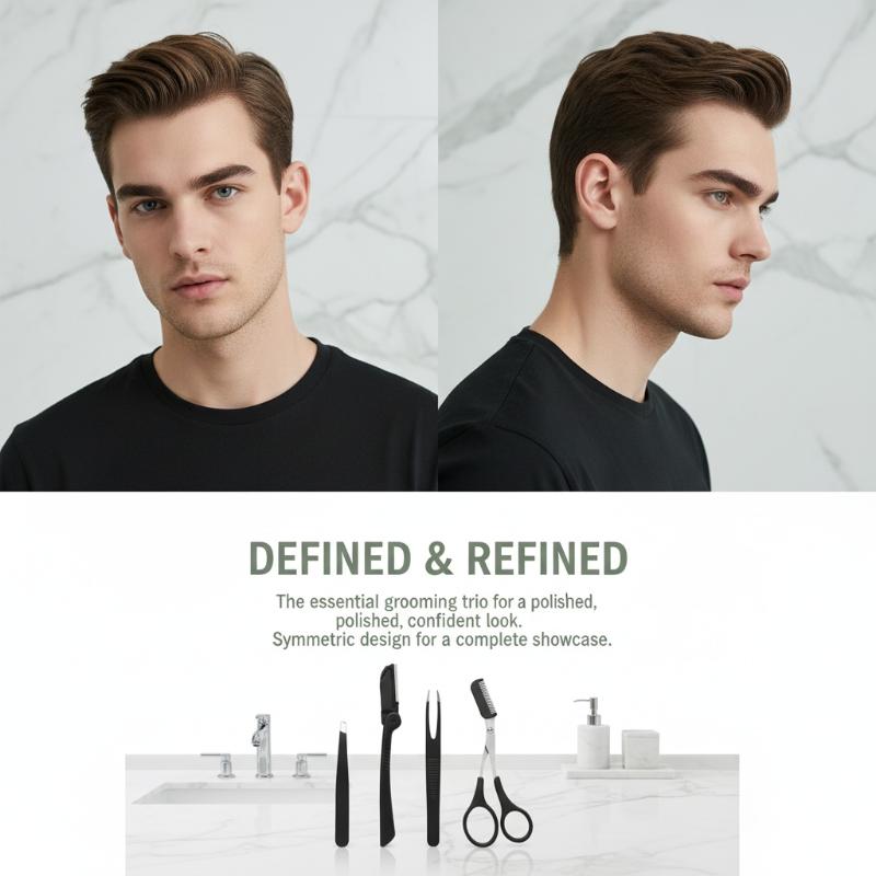 Stainless Steel Eyebrow Groomi - Men'S Grooming Makeup reseña y precio