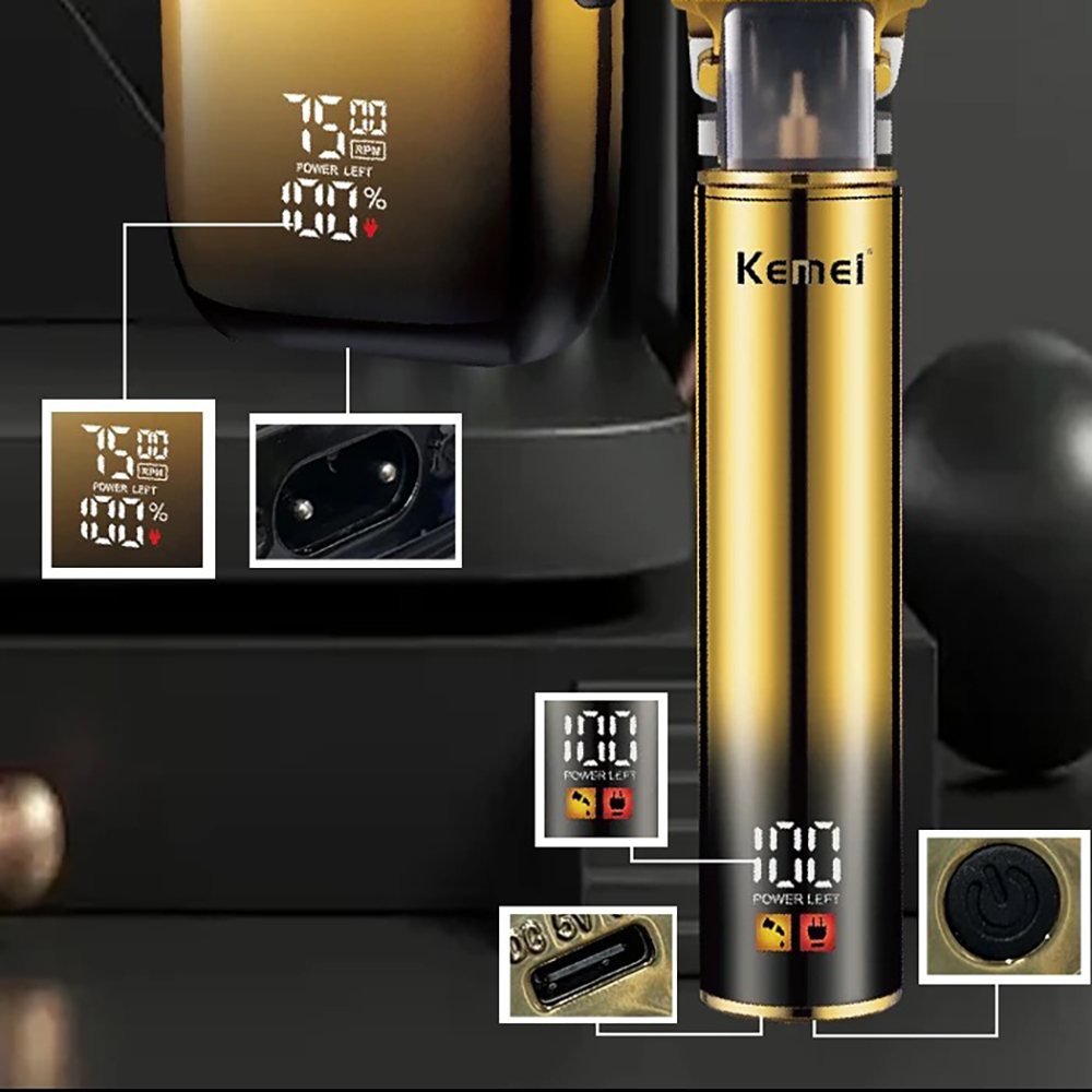 Kemei Hair Trimmer Electric Ra - Men'S Grooming Haircut reseña y precio